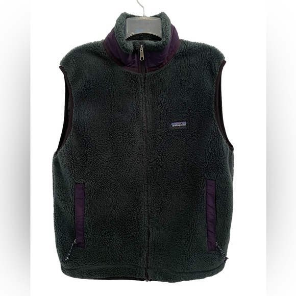 Patagonia Jackets & Blazers - Vintage Patagonia 1997 Green Synchilla Fleece Vest Size Large EUC